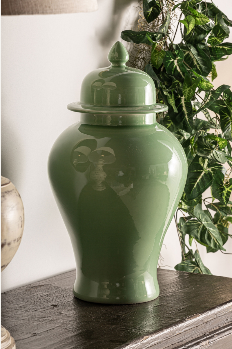 Light Green Ceramic Vase | Vical Home Ivok | Woodfurniture.com