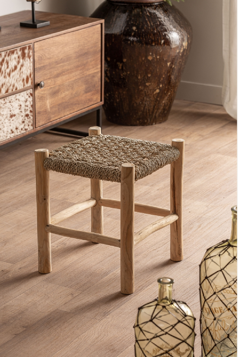 Natural Fiber Stool | Vical Home Manhula | Woodfurniture.com