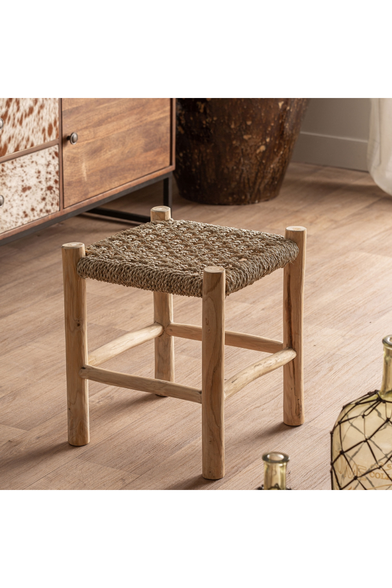 Natural Fiber Stool | Vical Home Manhula | Woodfurniture.com