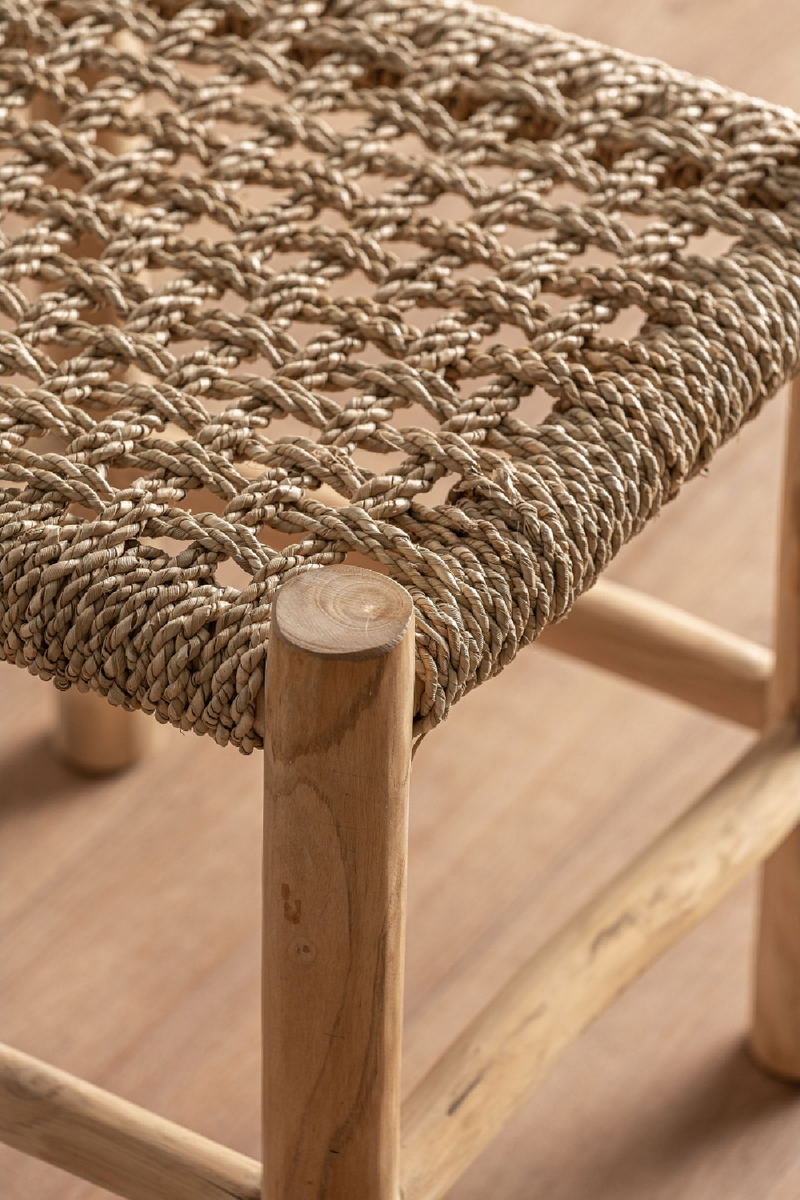 Natural Fiber Stool | Vical Home Manhula | Woodfurniture.com