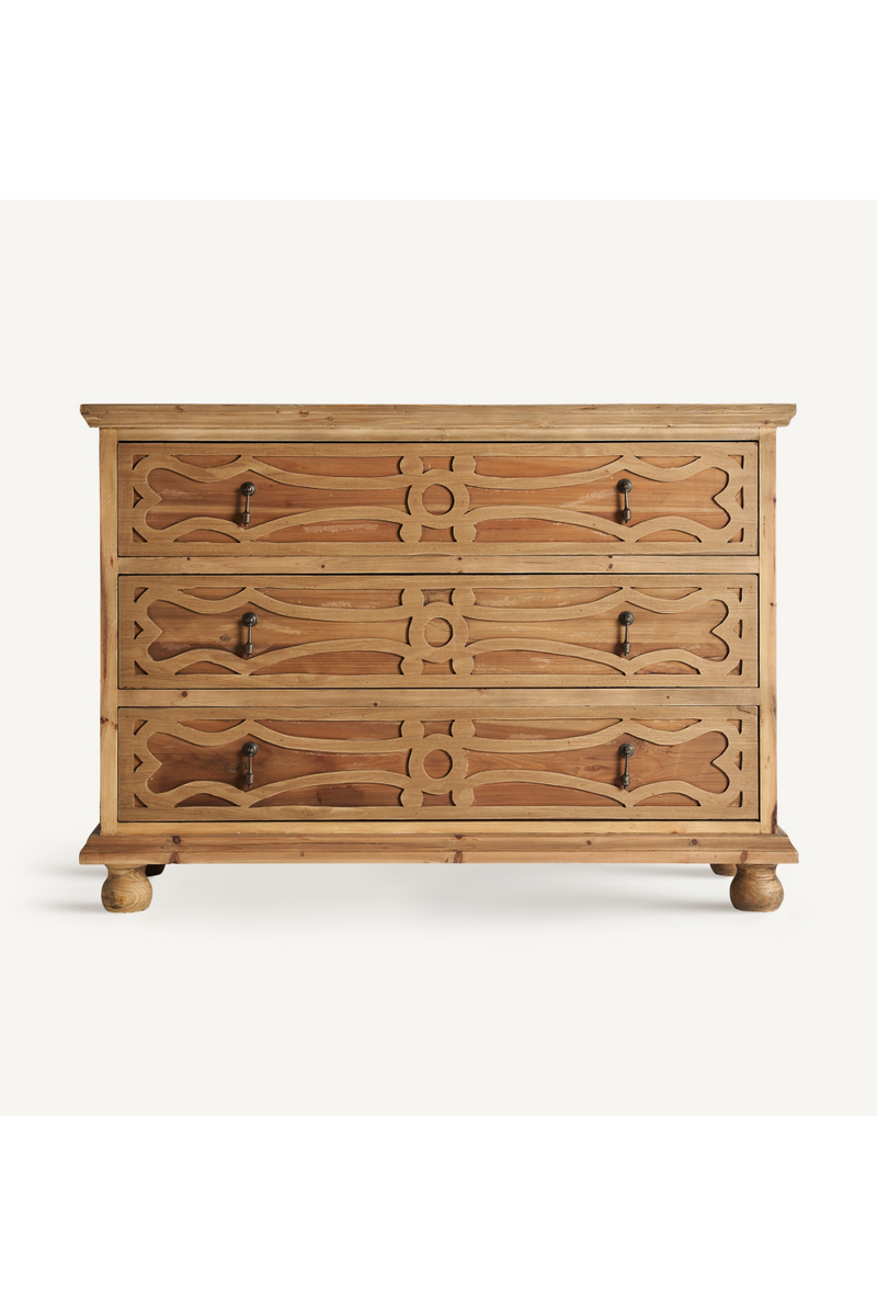 Carved Wooden Chest of Drawers | Vical Home Rumford | Woodfurniture.com