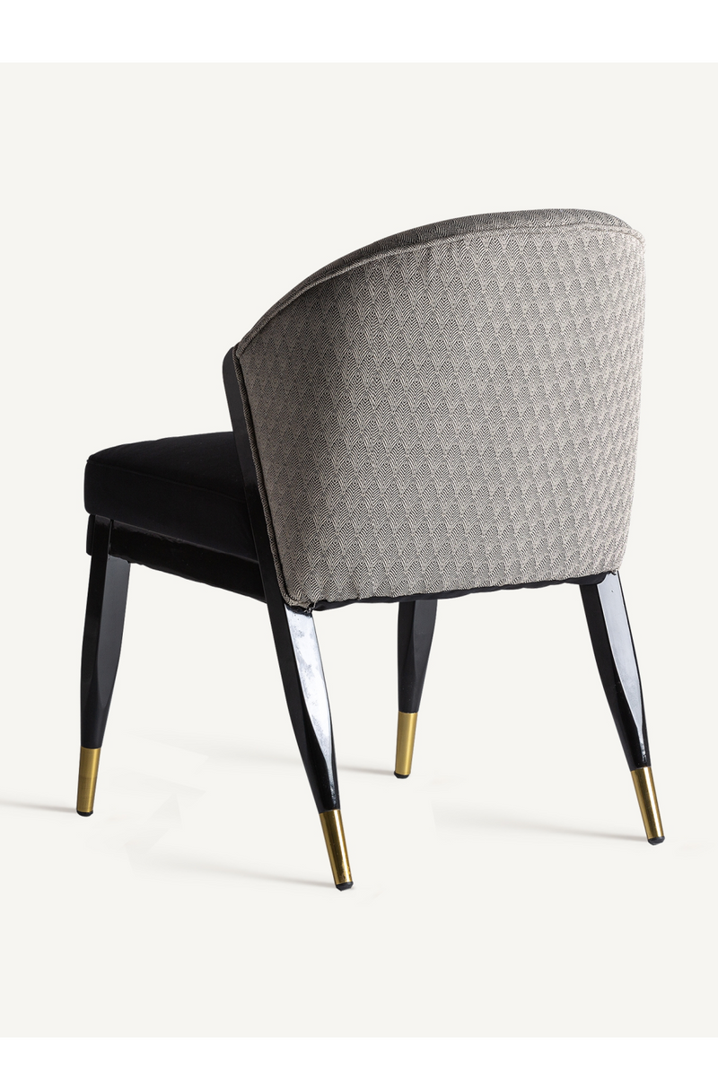 Black Velvet Dining Chair | Vical Home Trun | Woodfurniture.com