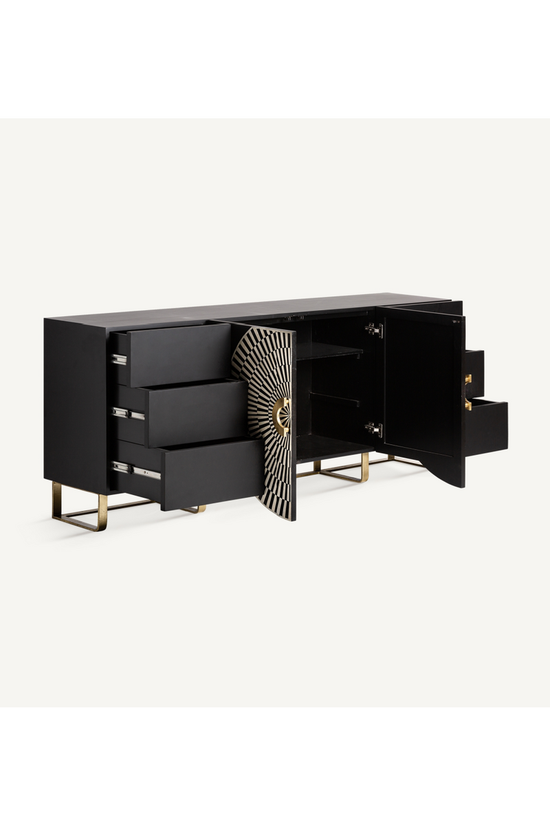 Black & White 2-Door Sideboard | Vical Home Gatsby | Woodfurniture.com