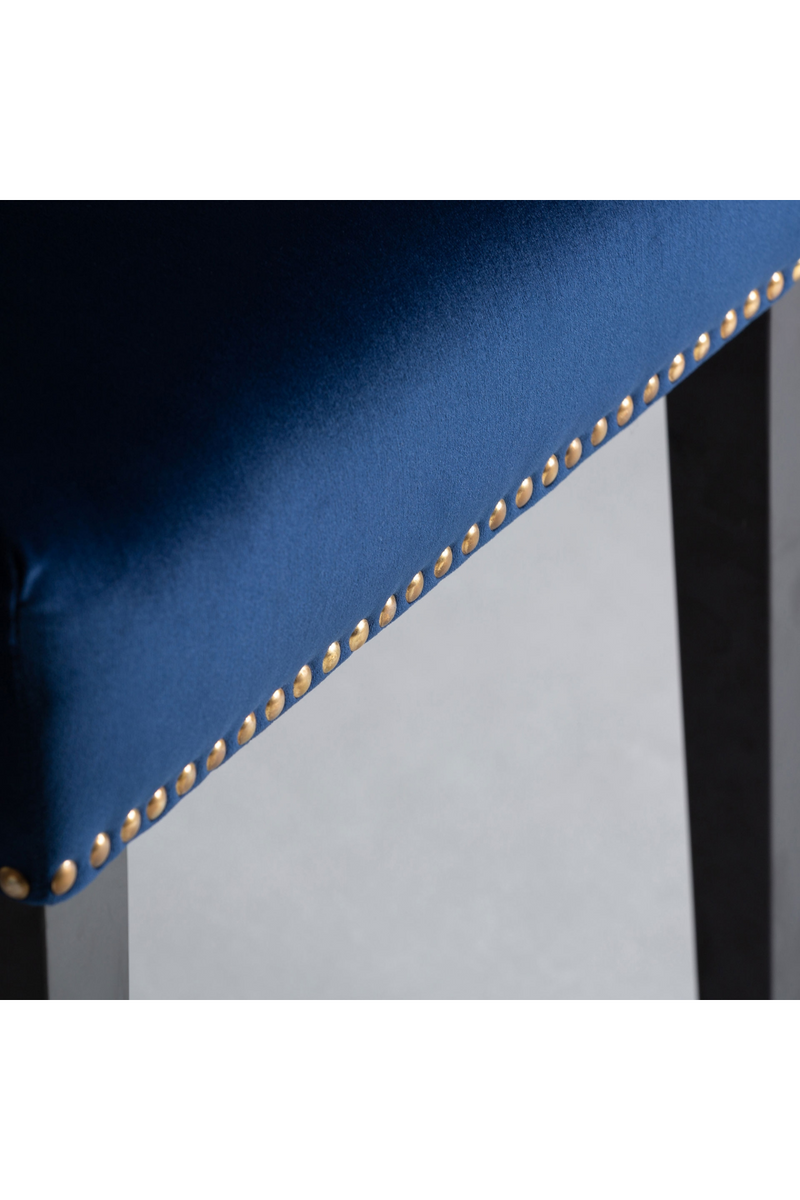 Blue Velvet Studded Accent Chair (2) | Vical Home Isella | Woodfurniture.com