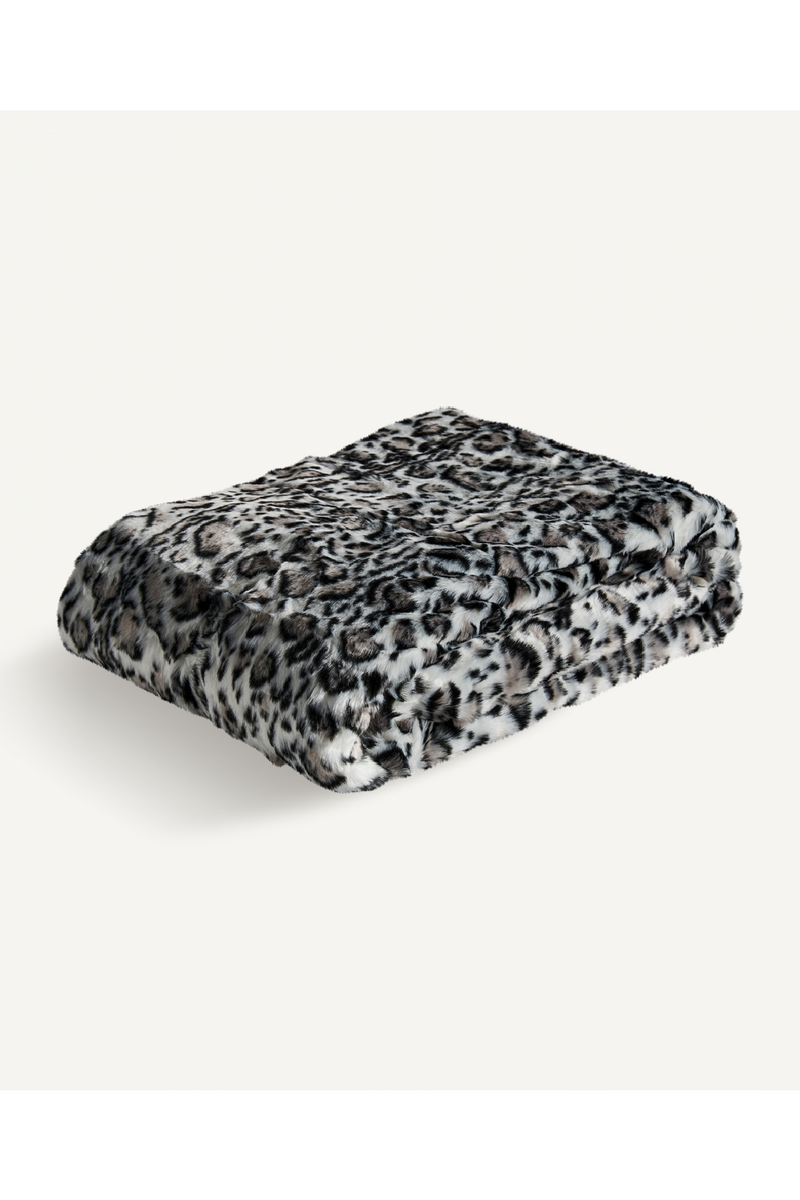 Two-Toned Furry Throw Blanket | Vical Home Leopard | Woodfurniture.com