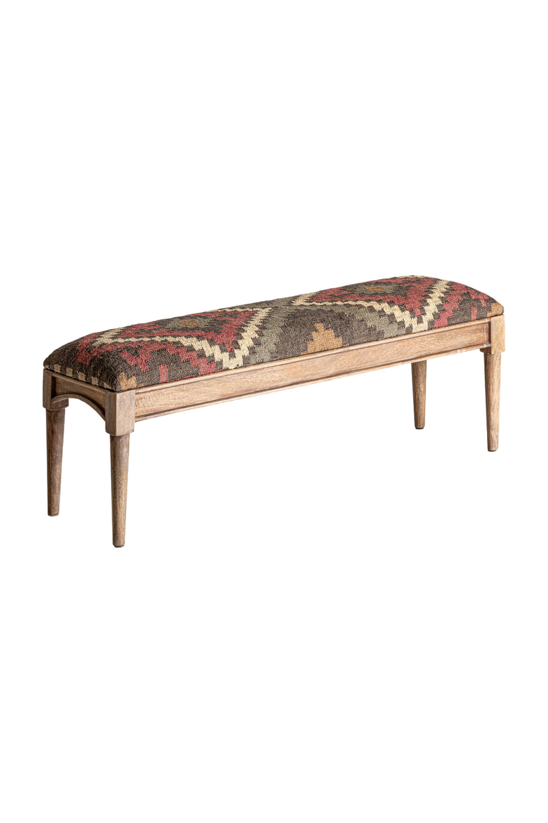 Patterned Jute Bench | Vical Home Rakek | Oroatrade.com