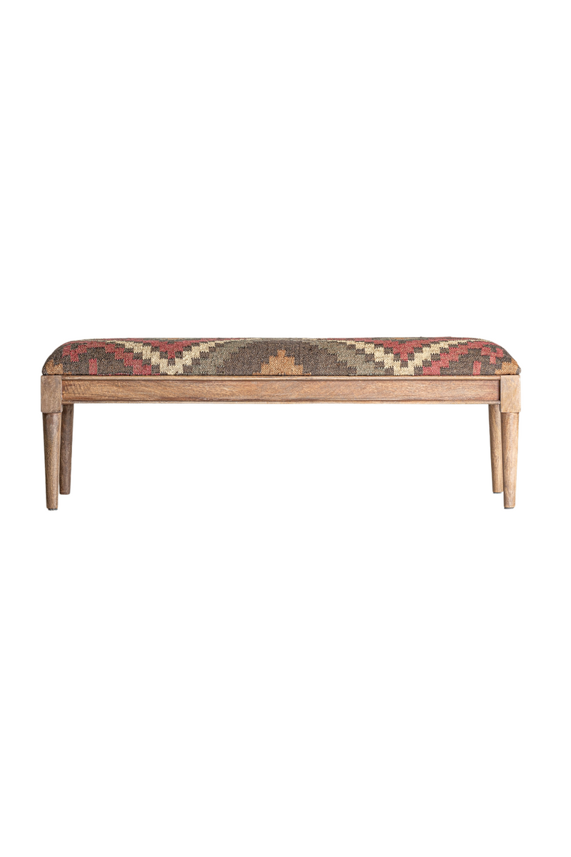 Patterned Jute Bench | Vical Home Rakek | Oroatrade.com