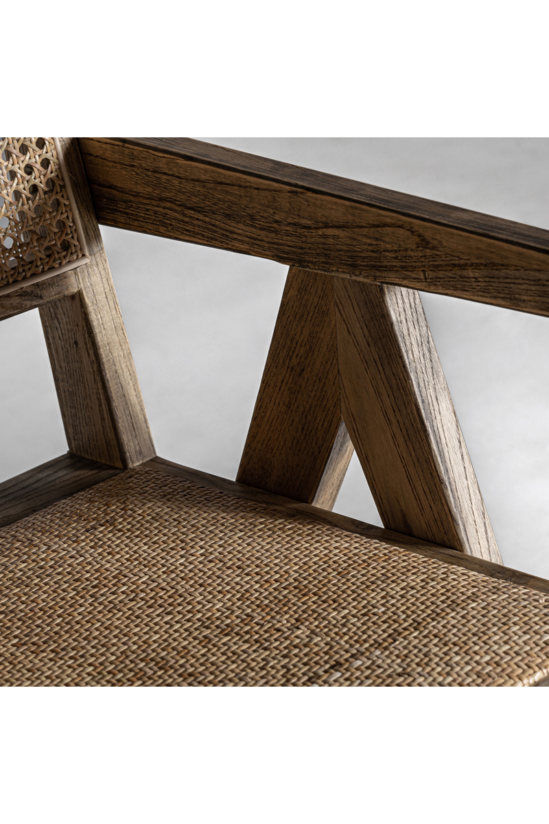 Rattan Detailed Accent Chair | Vical Home Cieza | Woodfurniture.com