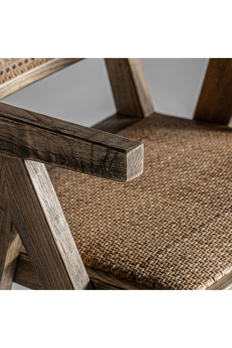 Rattan Detailed Accent Chair | Vical Home Cieza | Woodfurniture.com