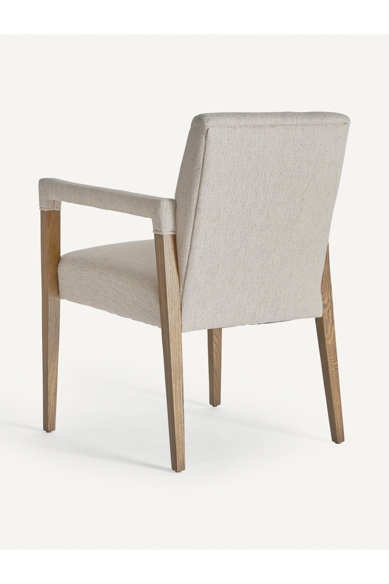 Cream Linen Accent Armchair | Vical Home Baena | Woodfurniture.com