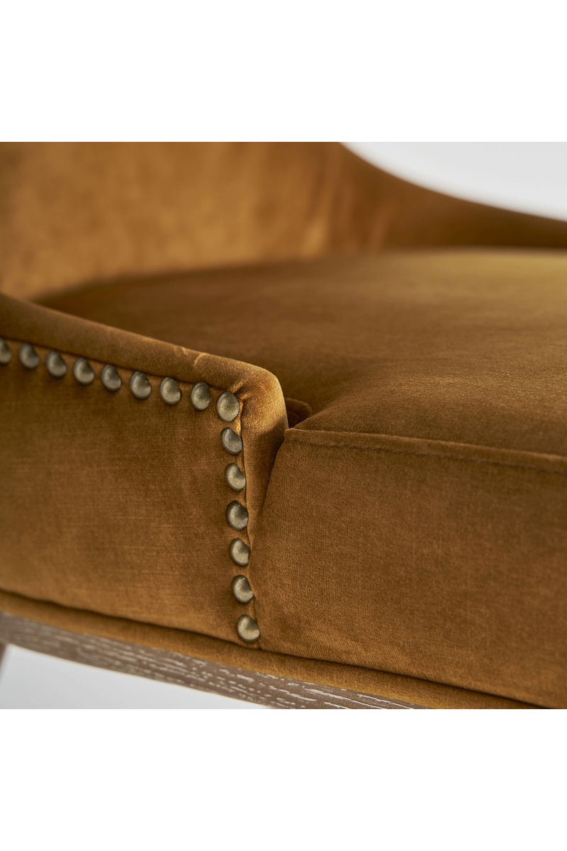 Yellow Studded Accent Chair | Vical Home Dozza | Woodfurniture.com