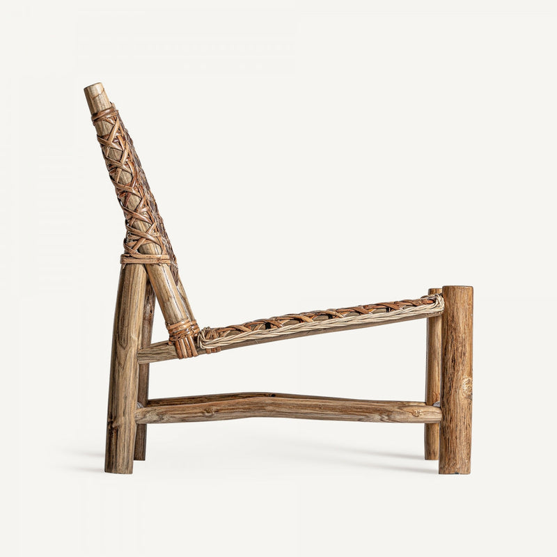 Woven Rattan Lounge Chair | Vical Home Luban | Woodfurniture.com