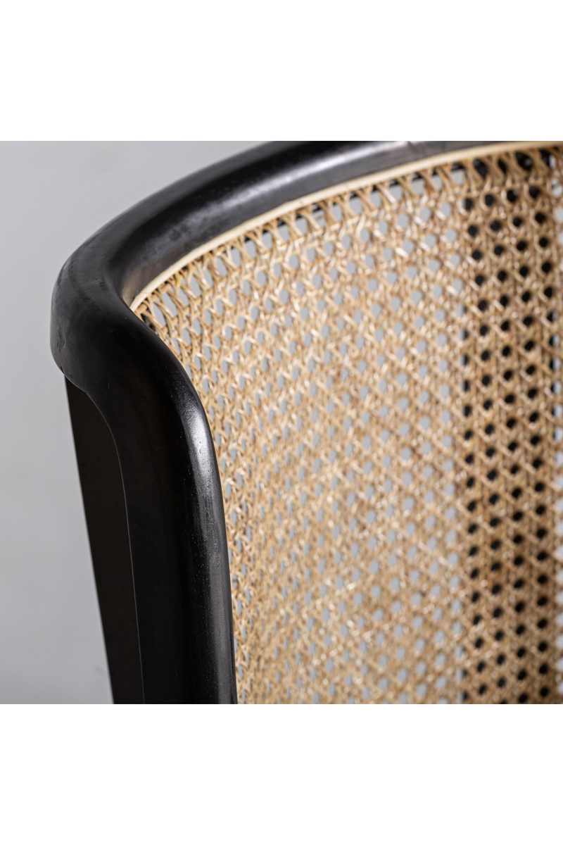 Velvet Seat Rattan Dining Chair | Vical Home Velburg | Woodfurniture.com