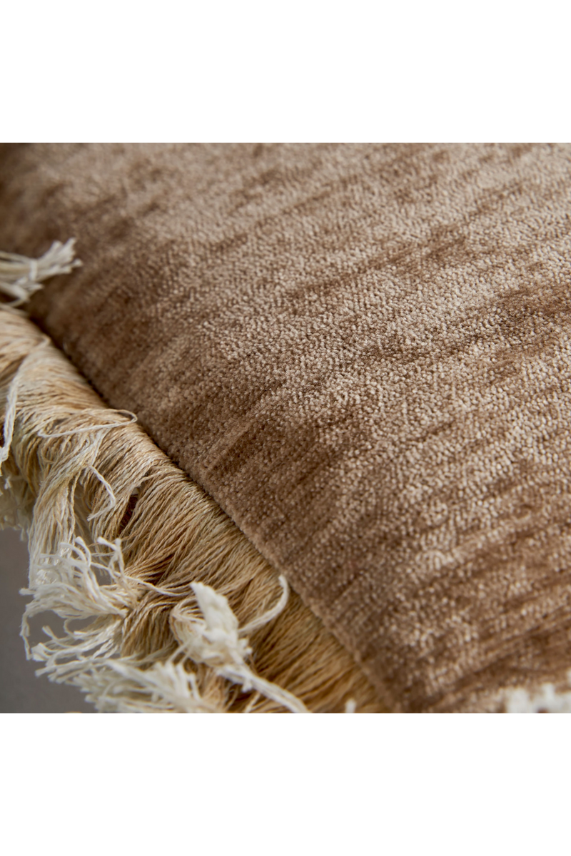 Velvet Fringed Cushion | Vical Home Airlia | Woodfurniture.com