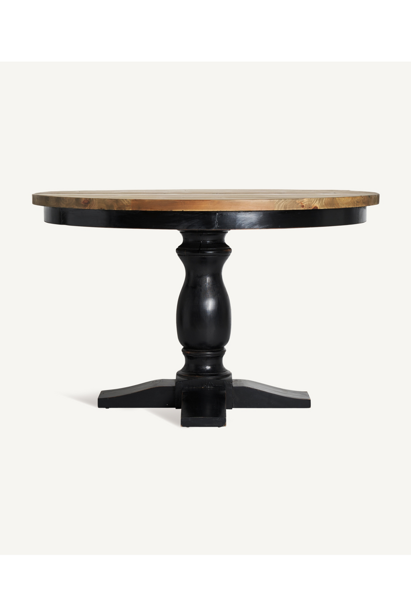 Elm Round Monopod Dining Table | Vical Home Zenica | Woodfurniture.com