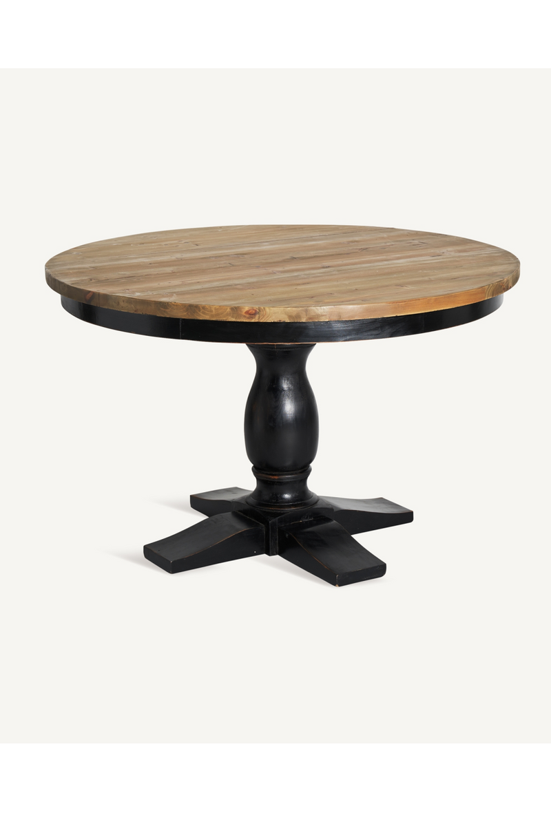 Elm Round Monopod Dining Table | Vical Home Zenica | Woodfurniture.com