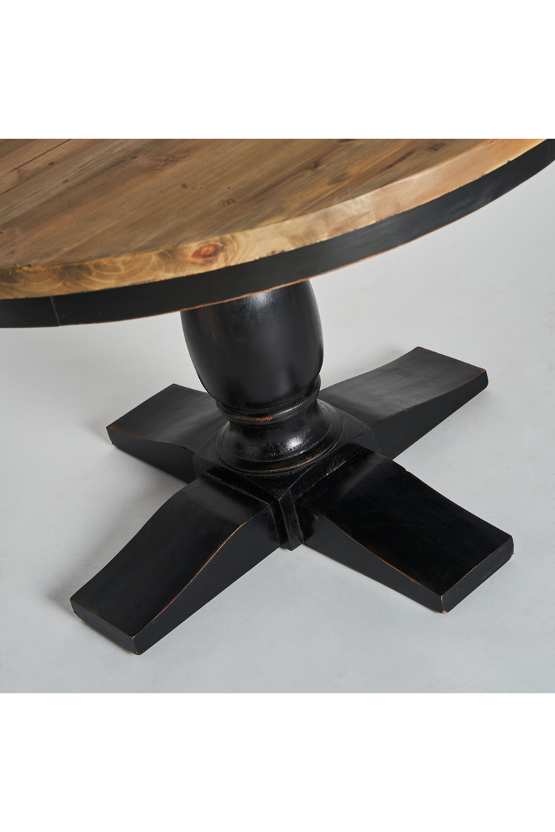 Elm Round Monopod Dining Table | Vical Home Zenica | Woodfurniture.com