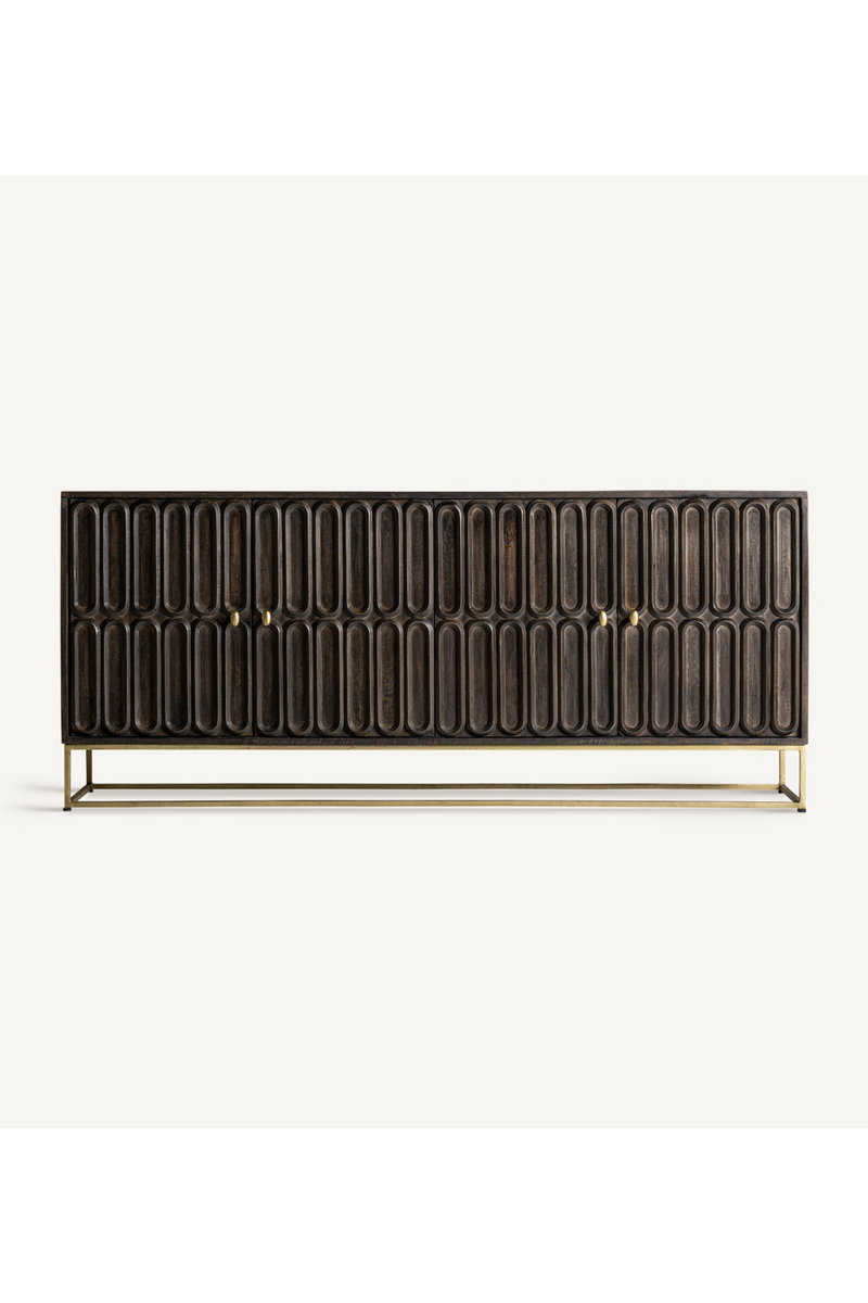 Dark Wooden Embossed Sideboard | Vical Home Emly | Oroatrade.com