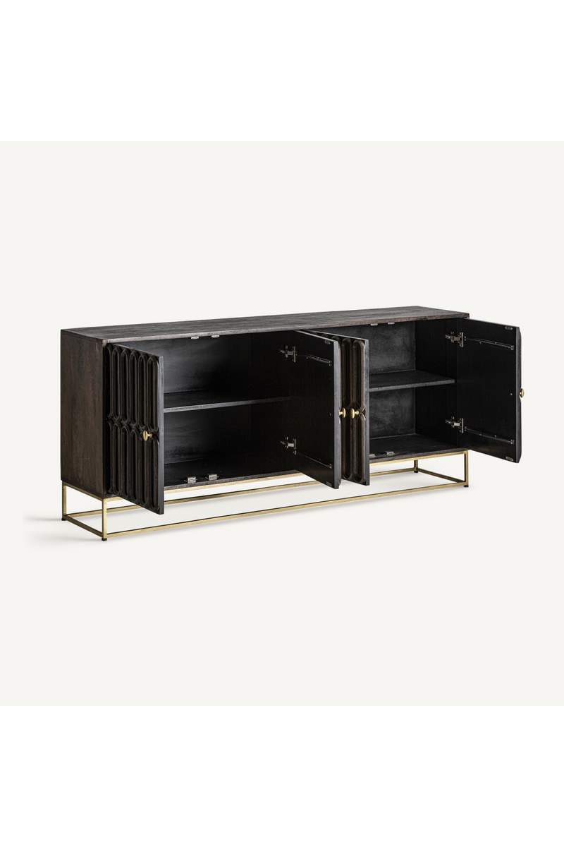 Dark Wooden Embossed Sideboard | Vical Home Emly | Oroatrade.com