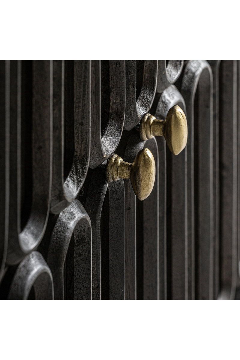 Dark Wooden Embossed Sideboard | Vical Home Emly | Woodfurniture.com