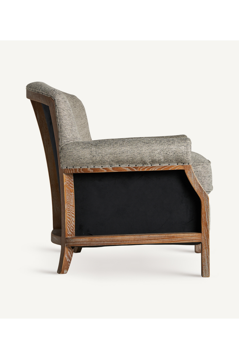 Gray Rolled Arm Lounge Chair | Vical Home Laronxe | Woodfurniture.com