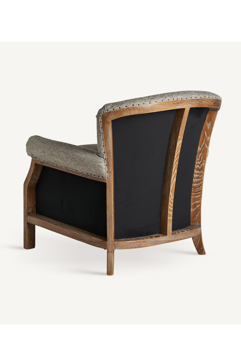 Gray Rolled Arm Lounge Chair | Vical Home Laronxe | Woodfurniture.com