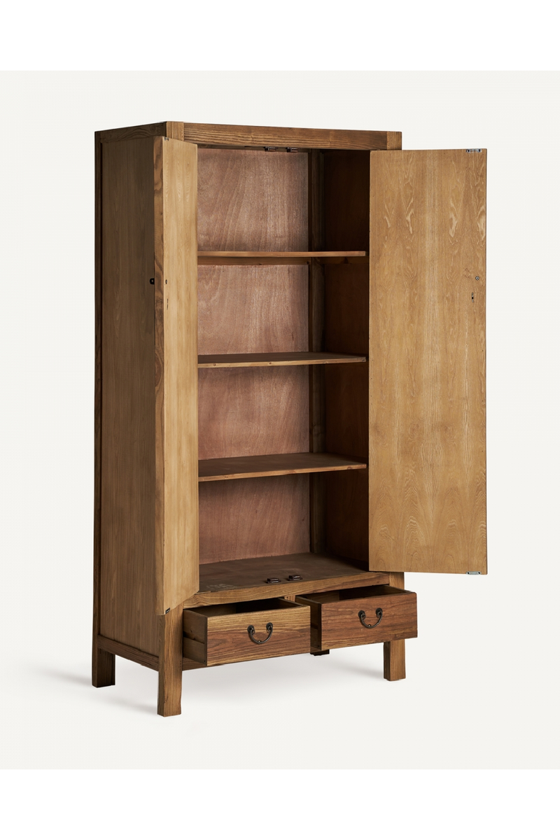 Natural Elm 2-Door Cabinet | Vical Home Metz | Oroatrade.com