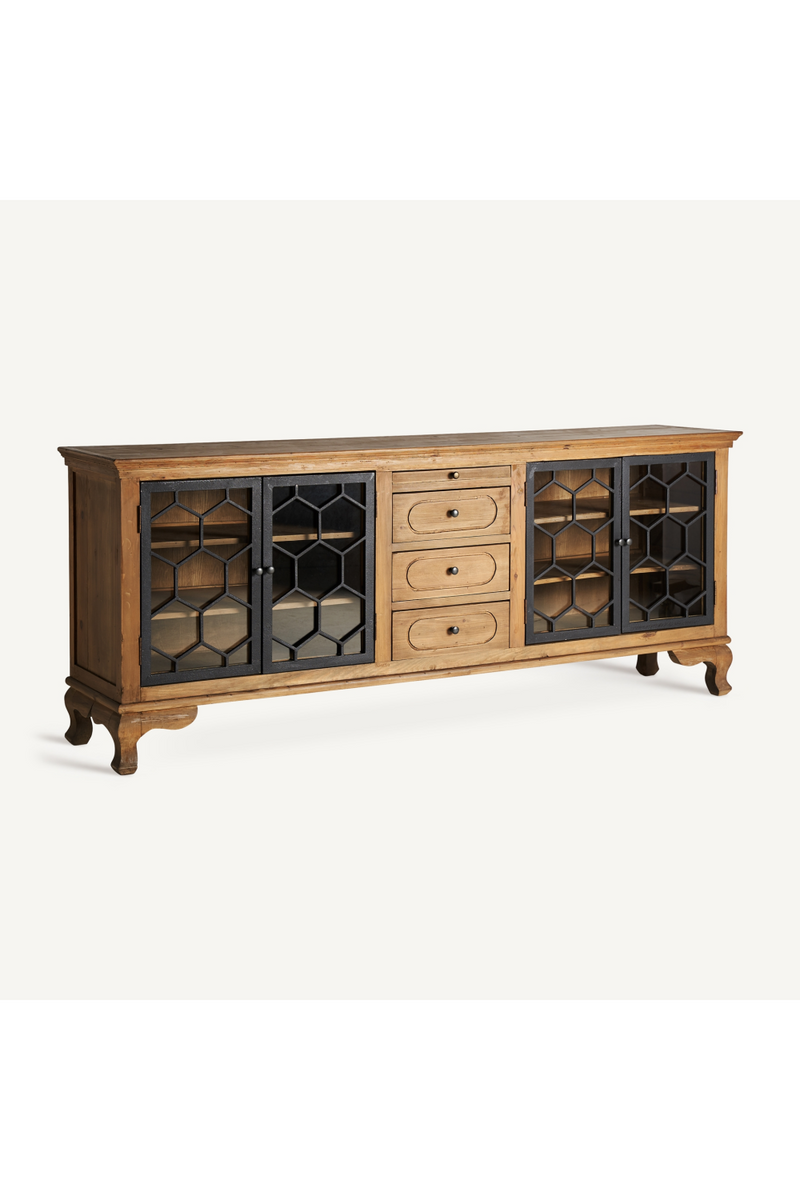 Hexagonal Patterned 4-Door Sideboard | Vical Home Lavik | Oroatrade.com