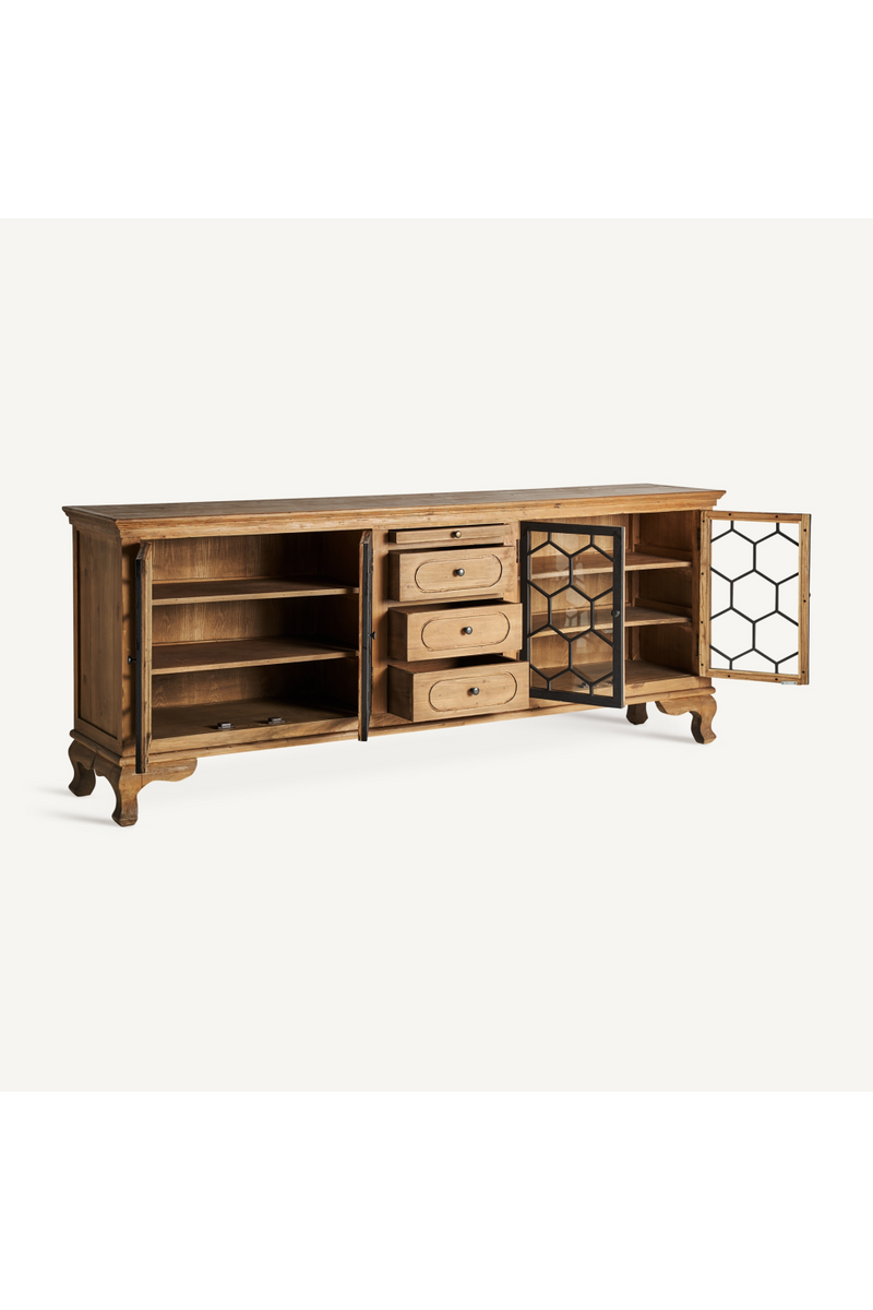 Hexagonal Patterned 4-Door Sideboard | Vical Home Lavik | Oroatrade.com