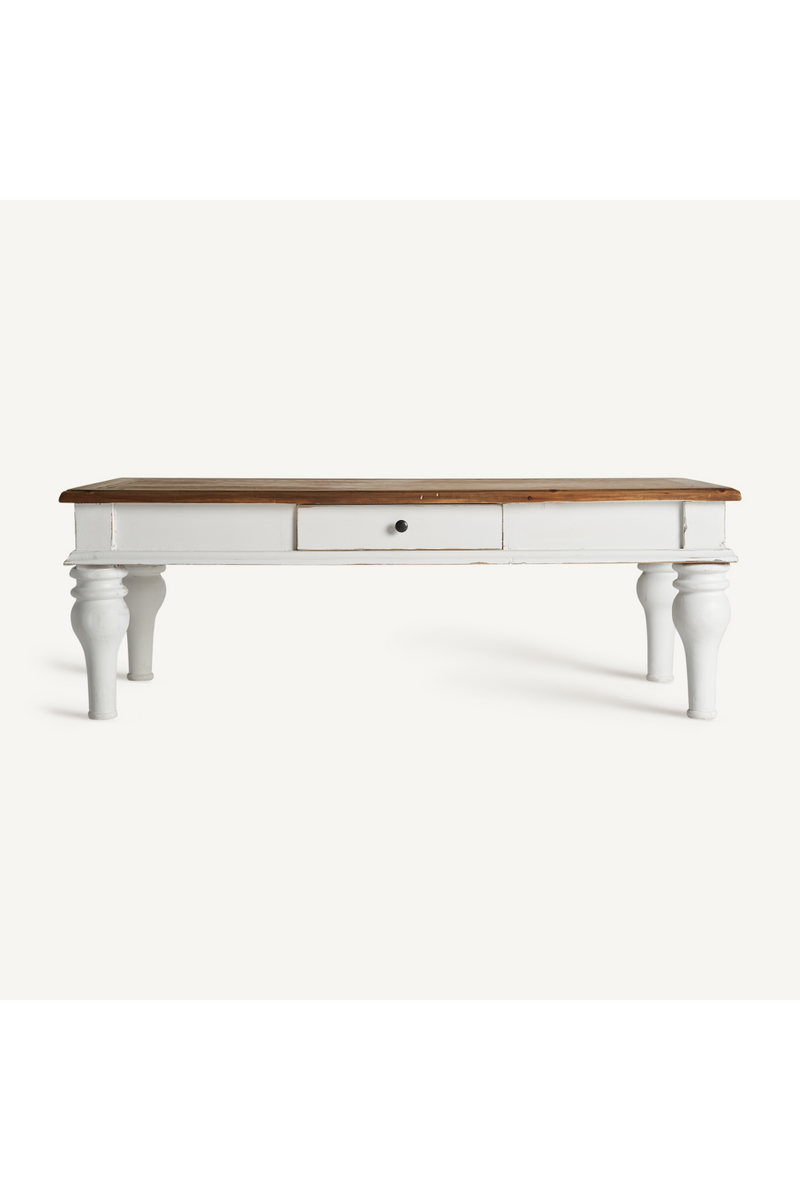 White 1-Drawer Coffee Table | Vical Home Cirella | Oroatrade.com