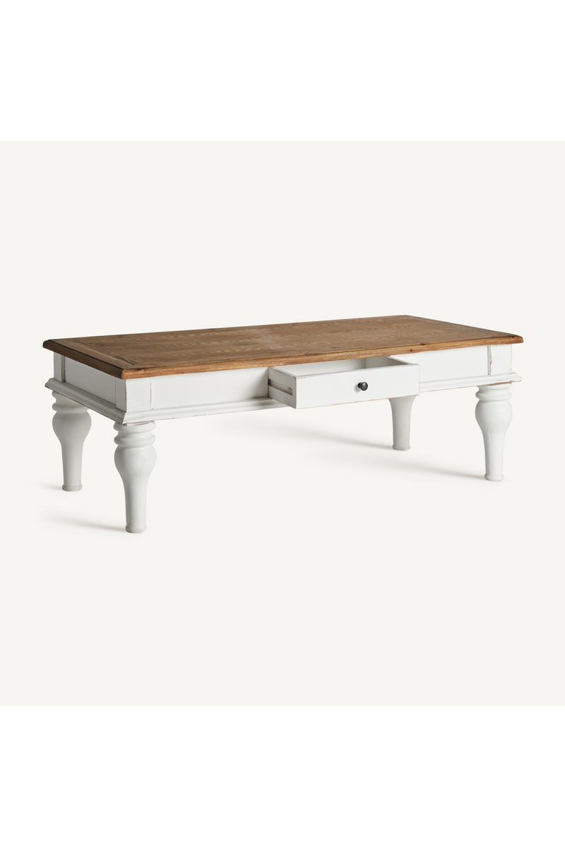 White 1-Drawer Coffee Table | Vical Home Cirella | Oroatrade.com