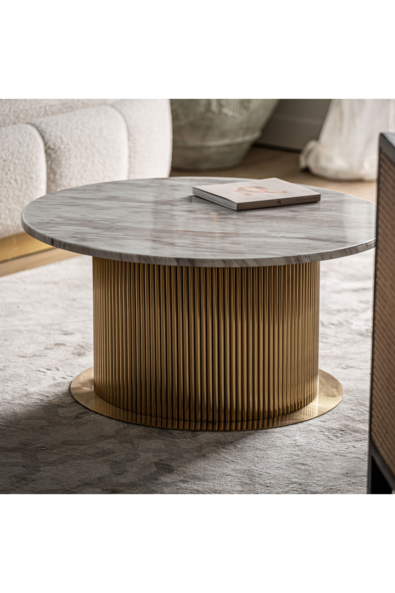 White Marble Coffee Table | Vical Home Breisach | Woodfurniture.com