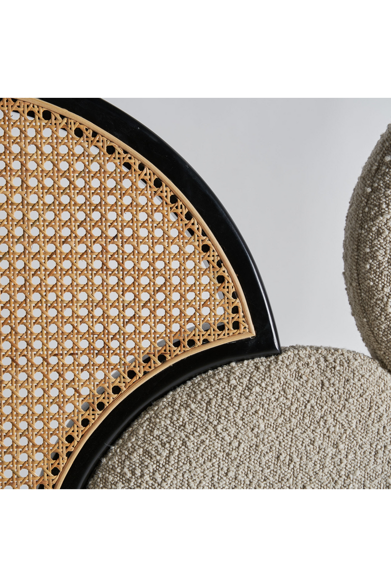 Bouclé and Rattan Headboard | Vical Home Prati | Oroatrade.com