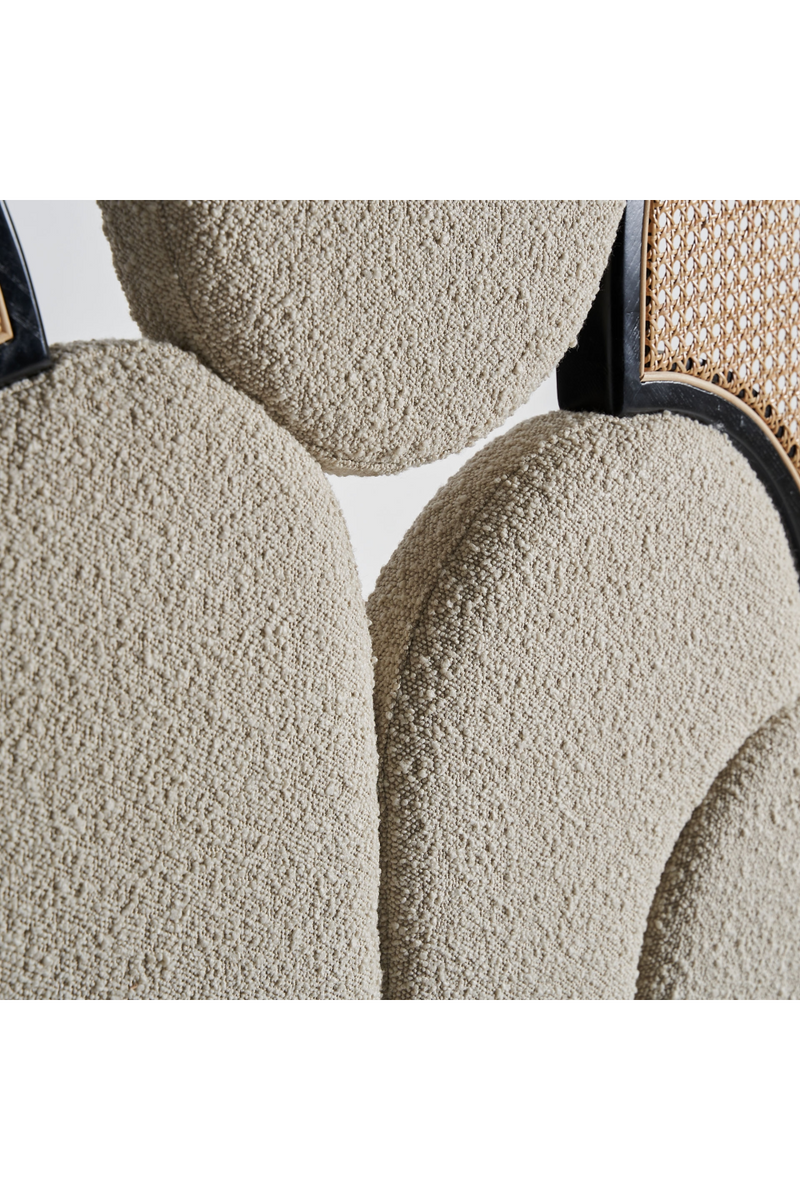 Bouclé and Rattan Headboard | Vical Home Prati | Oroatrade.com