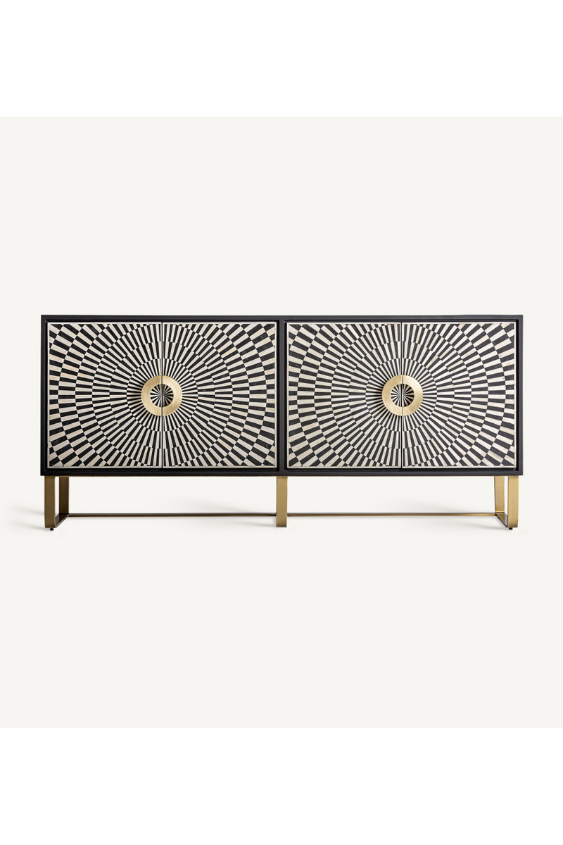 Black & White 4-Door Sideboard | Vical Home Gatsby | Woodfurniture.com