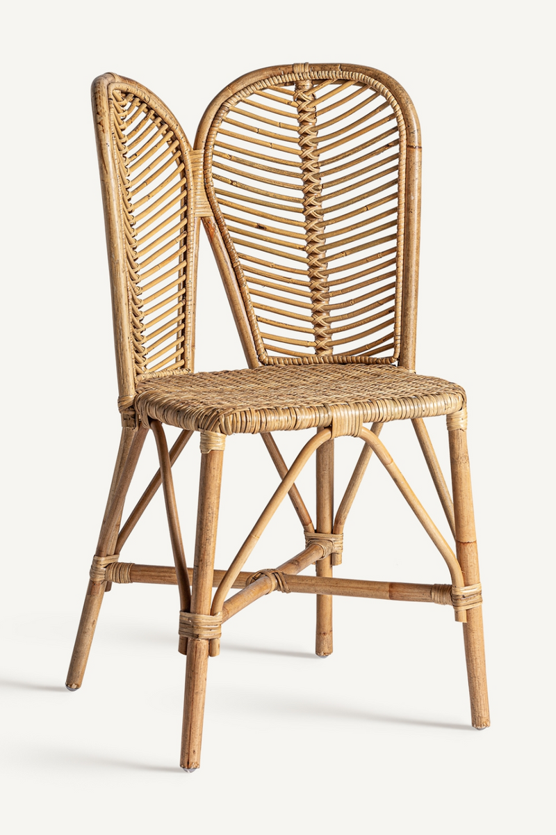 Rattan Double-Back Accent Chair | Vical Home Noale | Woodfurniture.com