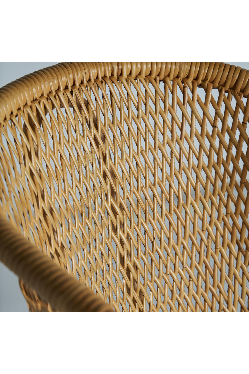 Rattan Curved Dining Chair | Vical Home Nalles | Woodfurniture.com