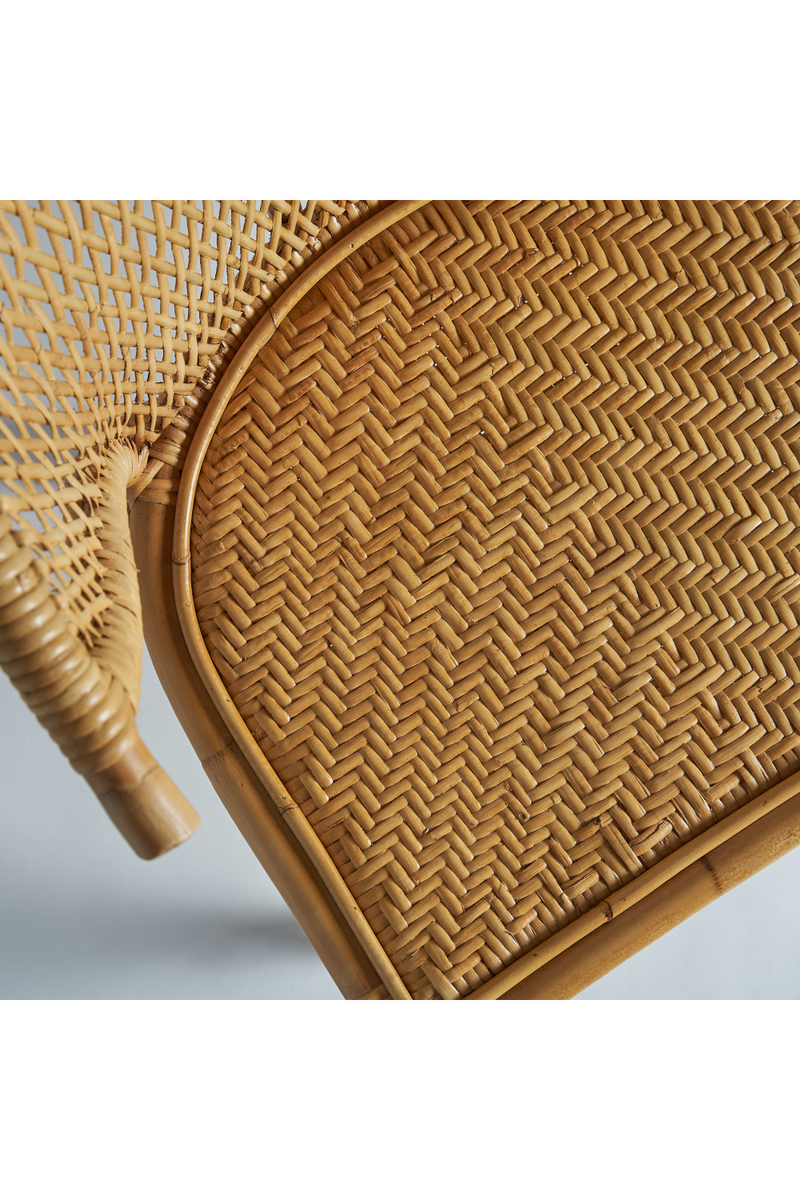 Rattan Curved Dining Chair | Vical Home Nalles | Woodfurniture.com