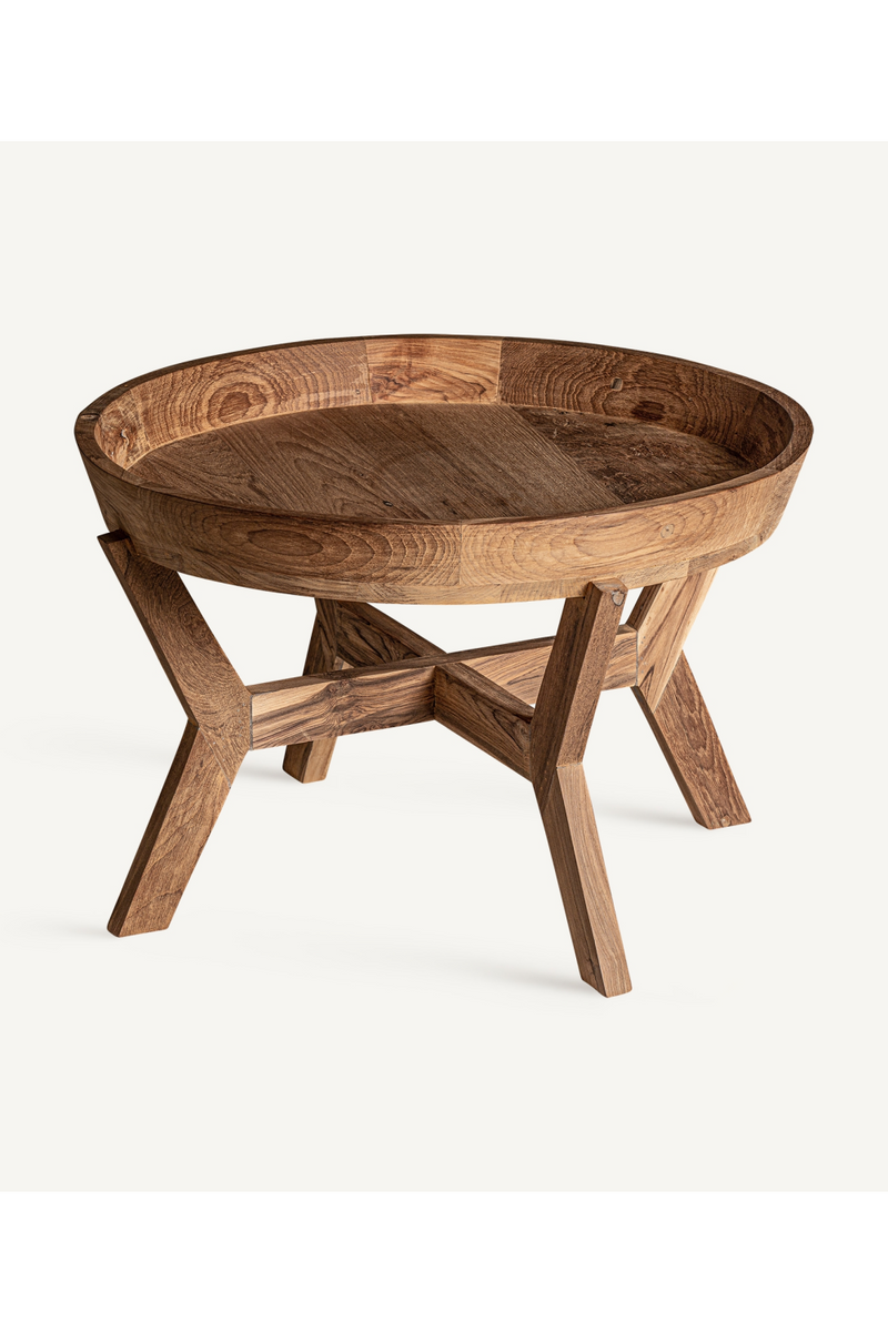 Teak Round Side Table | Vical Home Aups | Woodfurniture.com