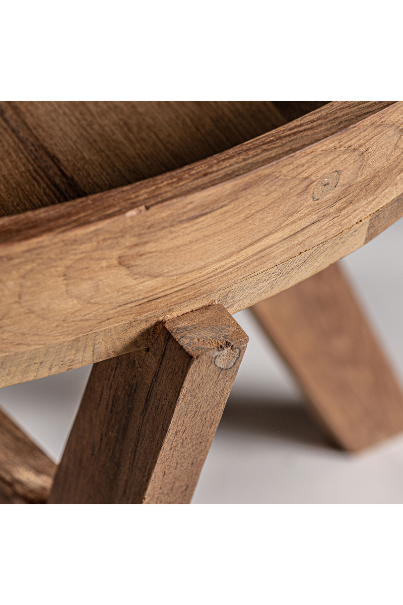 Teak Round Side Table | Vical Home Aups | Woodfurniture.com