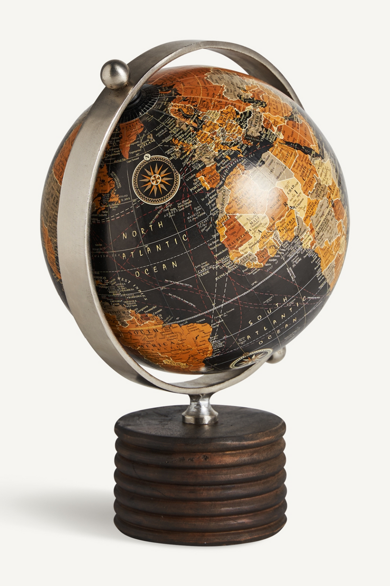 Globe Decor Figure | Vical Home World Ball | Woodfurniture.com