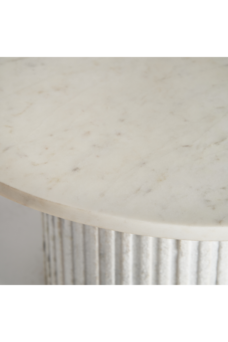 White Marble Coffee Table | Vical Home Esches | Woodfurniture.com