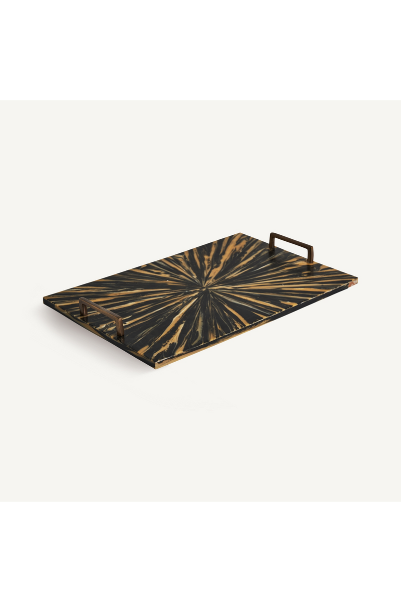 Black And Gold Tray | Vical Home Blene | Woodfurniture.com