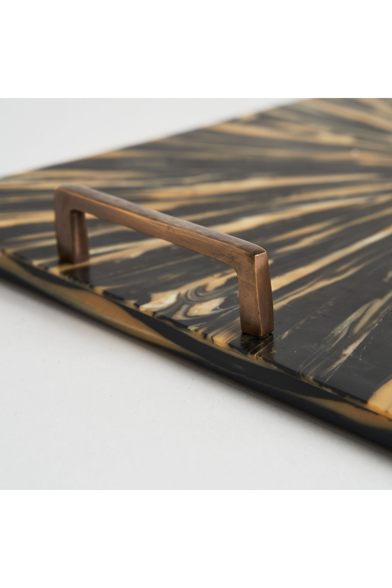 Black And Gold Tray | Vical Home Blene | Woodfurniture.com