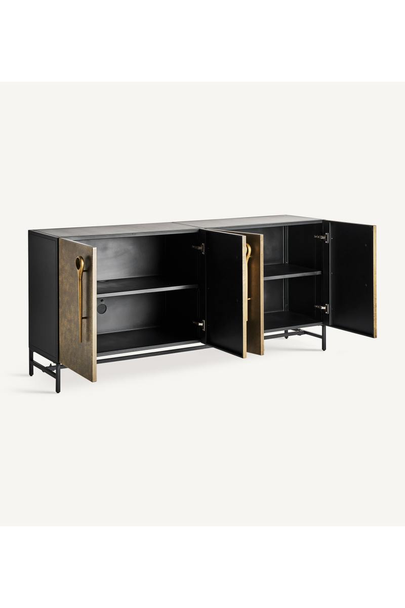 Antique Gold 4-Door Sideboard | Vical Home Bouloire | Oroatrade.com