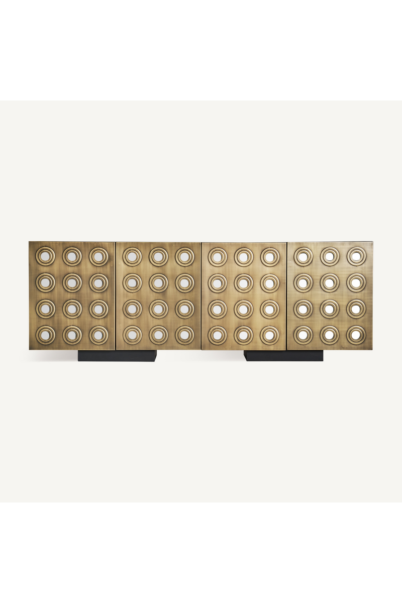 Gold Round Embellished Sideboard | Vical Home Jeding | Woodfurniture.com