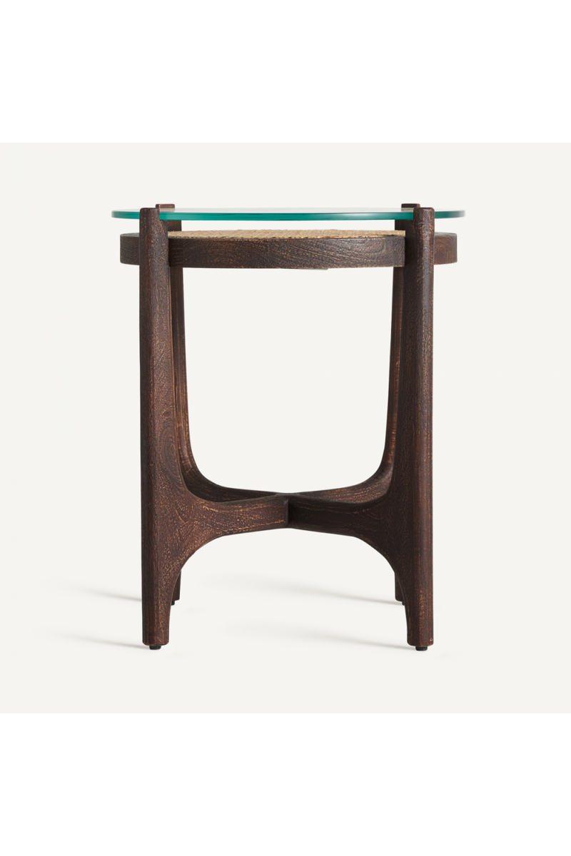 Rattan Top Side Table | Vical Home Nossen | Woodfurniture.com