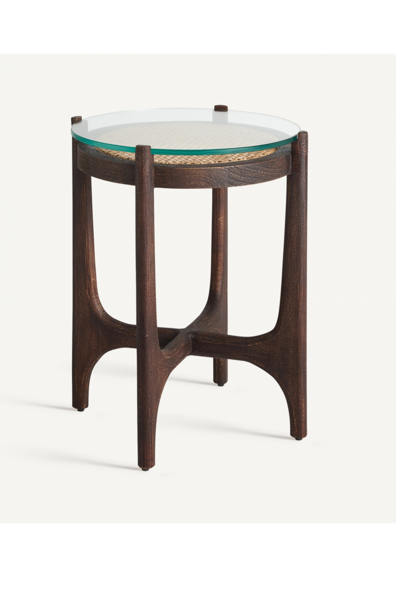 Rattan Top Side Table | Vical Home Nossen | Woodfurniture.com