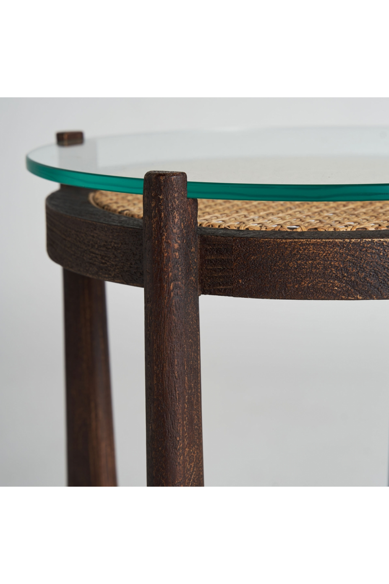 Rattan Top Side Table | Vical Home Nossen | Woodfurniture.com