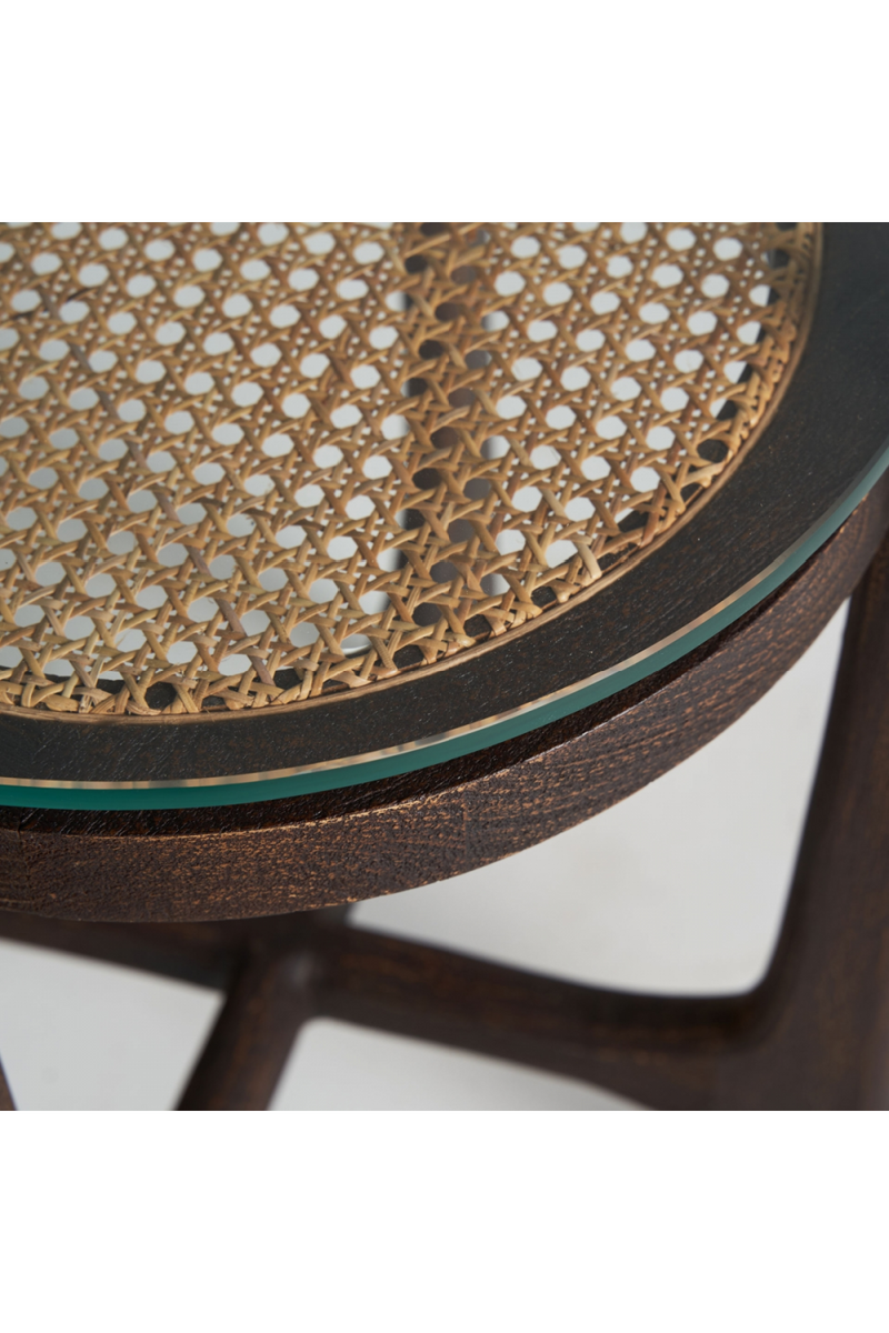 Rattan Top Side Table | Vical Home Nossen | Woodfurniture.com